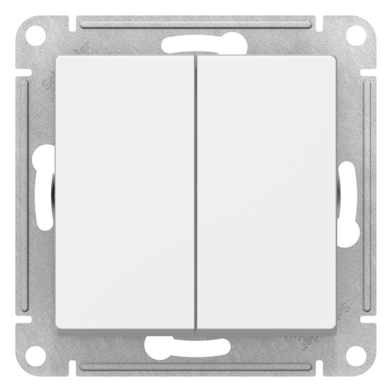 Переключатель 2-кл. AtlasDesign (сх. 6/2) 10AX механизм лотос SE ATN001365