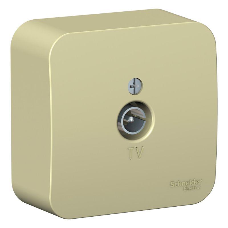 Фото товара Розетка телевизионная TV ОП Blanca коннектор с изолир. пластиной беж. SE BLNTA000017