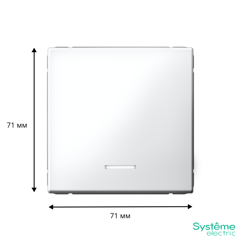 Фото товара ARTGALLERY 1-клавишный ВЫКЛЮЧАТЕЛЬ с подсветкой, 10АХ, механизм, быстрозажимные клеммы, БЕЛЫЙ GAL000113S