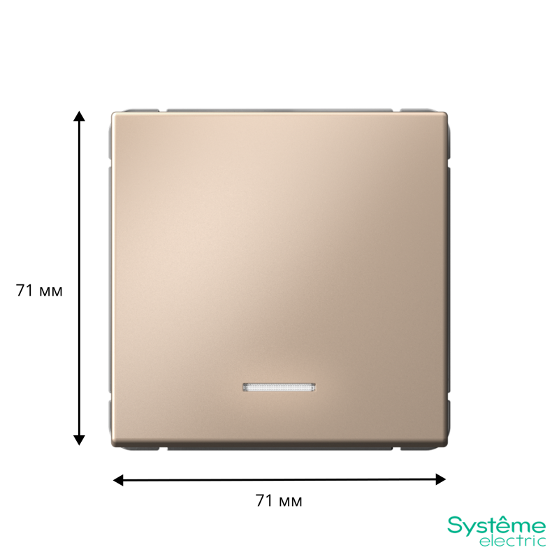 Фото товара ARTGALLERY 1-клавишный ВЫКЛЮЧАТЕЛЬ с подсветкой, 10АХ, механизм, быстрозажимные клеммы, ПЕСОЧНЫЙ GAL001213S