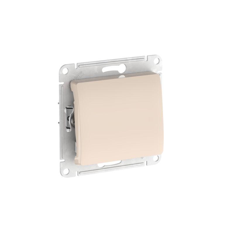 Фото товара Выключатель 1-кл. Glossa (сх. 1) 10AX быстрозажим. клем. механизм беж. SE GSL000211S