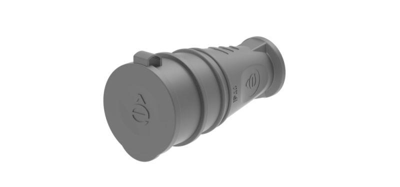 Фото товара Розетка кабельная 2К+З MultiSet 16А/250В IP44 каучуковая черн. SE MST4002BK