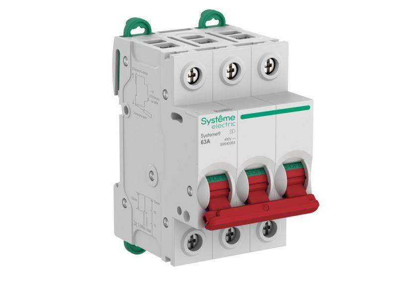 Фото товара Выключатель нагрузки (ВН) 3P 63A 400В Systeme9 S9S40363