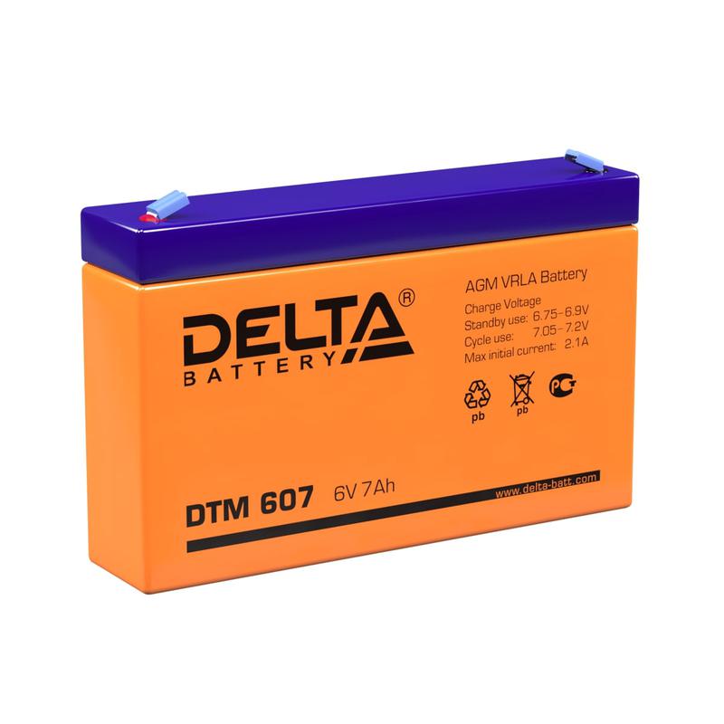 Фото товара Аккумулятор UPS 6В 7А.ч DTM 607