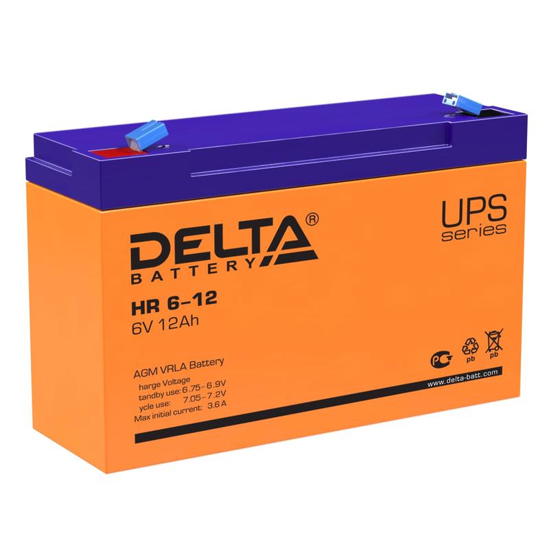 Фото товара Аккумулятор UPS 6В 12А.ч HR 6-12