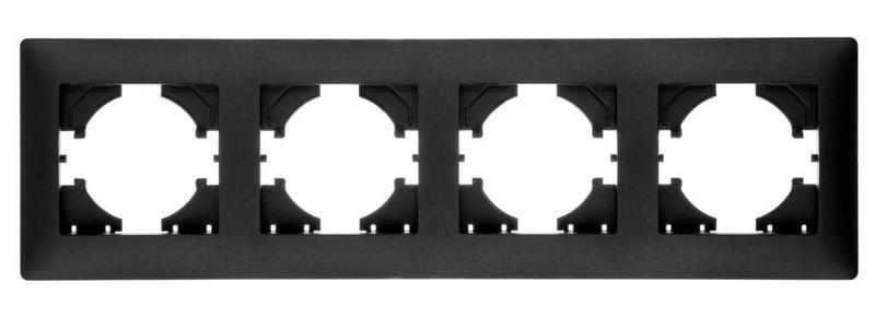 Рамка 4-м Bravo графит С1040-010