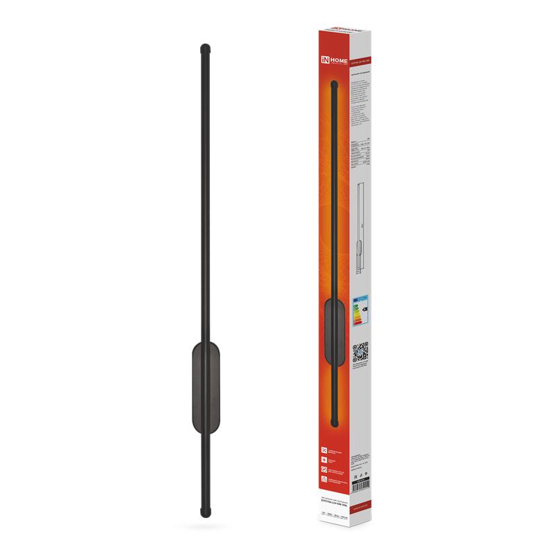 Фото товара Светильник светодиодный ESTETIKA LUV-80B-30BL 15Вт 3000К 1050лм 230В 800х50х25 черн. IN HOME 4690612054414