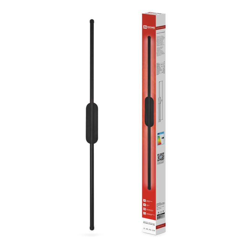 Фото товара Светильник светодиодный ESTETIKA LUV-80C-40BL 15Вт 4000К 1050лм 230В 800х50х25 черн. IN HOME 4690612054827