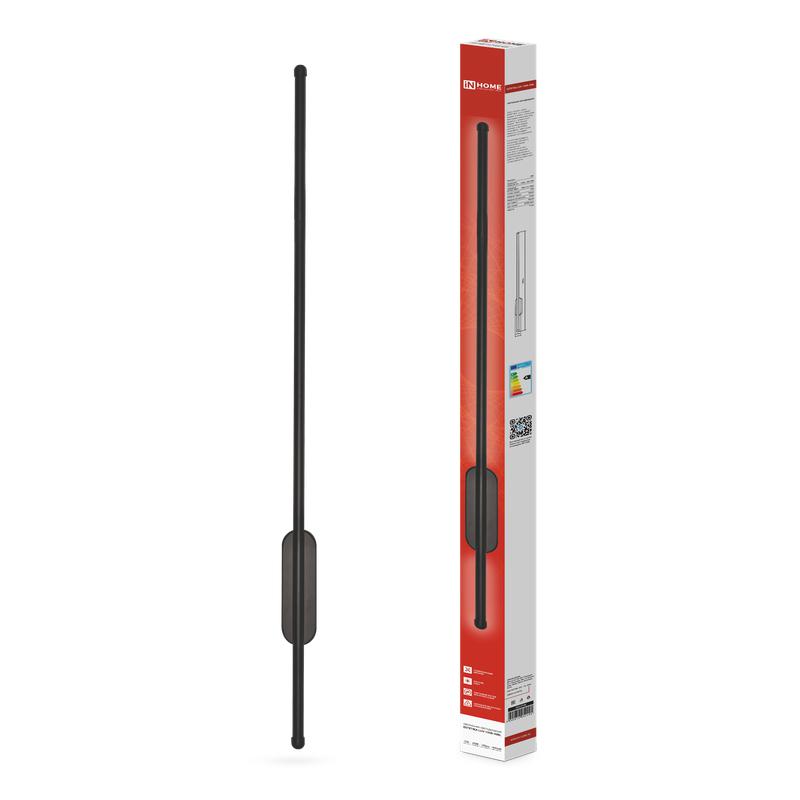 Фото товара Светильник светодиодный ESTETIKA LUV-100B-40BL 20Вт 4000К 1400лм 230В 1000х50х25 черн. IN HOME 4690612054445