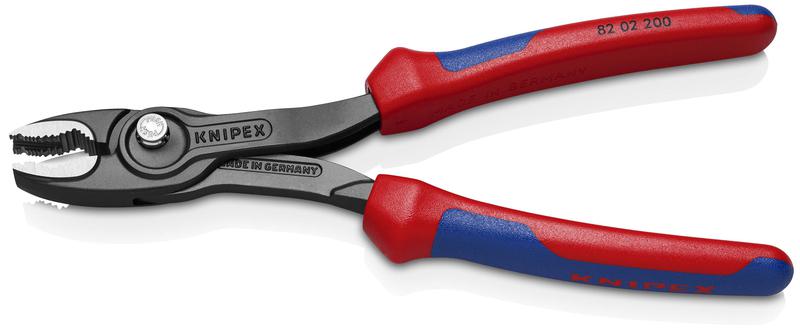 Клещи KNIPEX TwinGrip KN-8202200, захват 4–22 мм, 200 мм