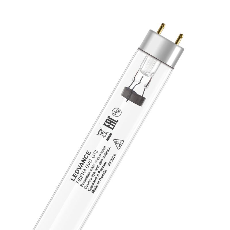 Лампа бактерицидная с УФ-С излучением TIBERA UVC T8 30W G13 4058075499249