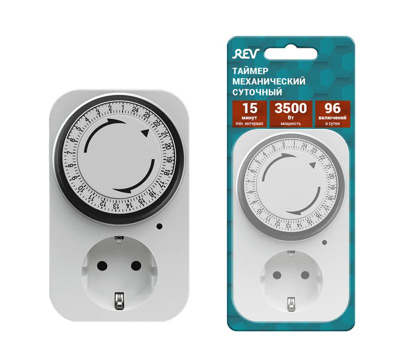 Фото товара Таймер суточный мех. 96 перекл. 3.68кВт бел. 05161 9