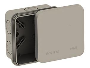 Коробка распределительная ОП 85х85х45мм двухкомпонентная 8 вводов IP65 сер. 67240