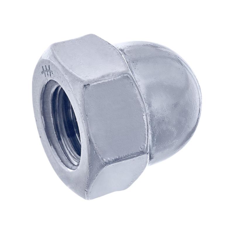 Фото товара Гайка колпачковая М6 DIN 1587 класс прочн. 4.8 цинк (пакет) (уп.100шт) СТРОЙМЕТИЗ UTORM3150048