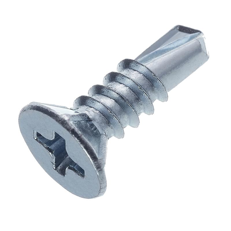 Фото товара Саморез оконный 3.9х16 сверло бел. цинк (уп.30шт) европодвес СТРОЙМЕТИЗ 2040021