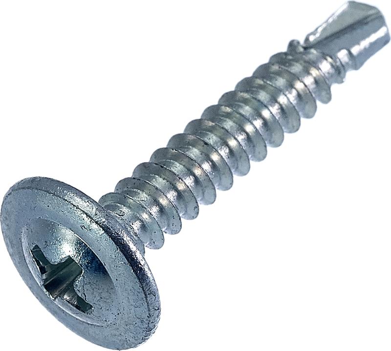 Фото товара Саморез металл-металл 4.2х16 прессшайба сверло цинк (уп.100шт) европодвес СТРОЙМЕТИЗ 296715