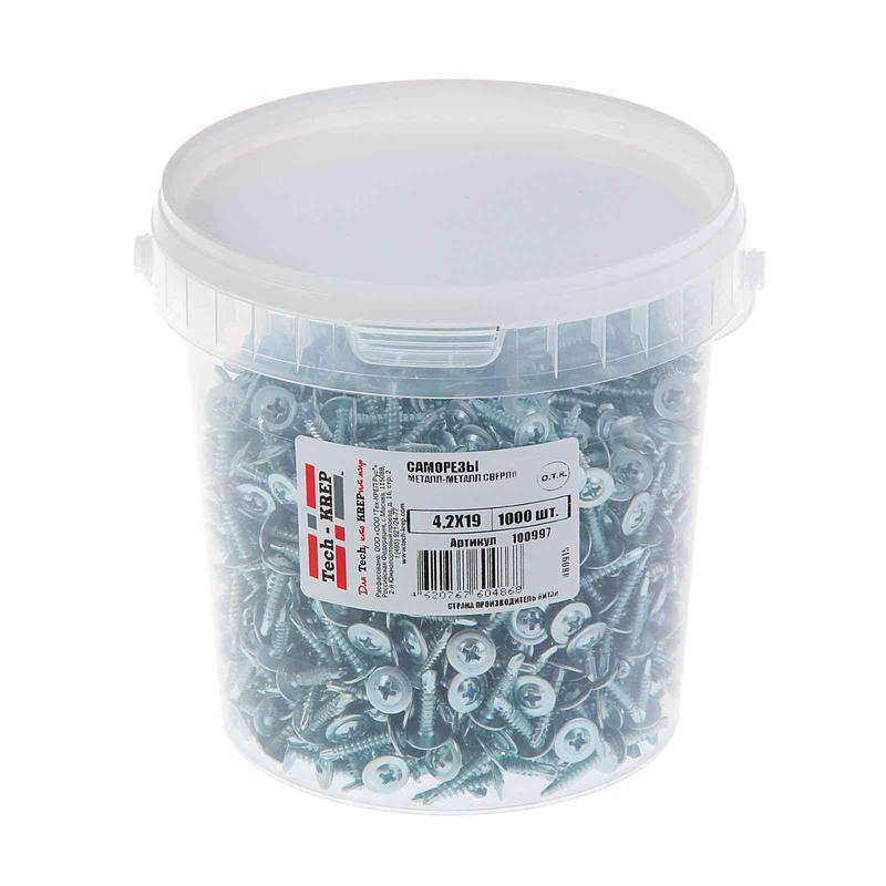 Фото товара Саморез ШСММ сверло 4.2х19 (уп.1000шт) Zitar 100997