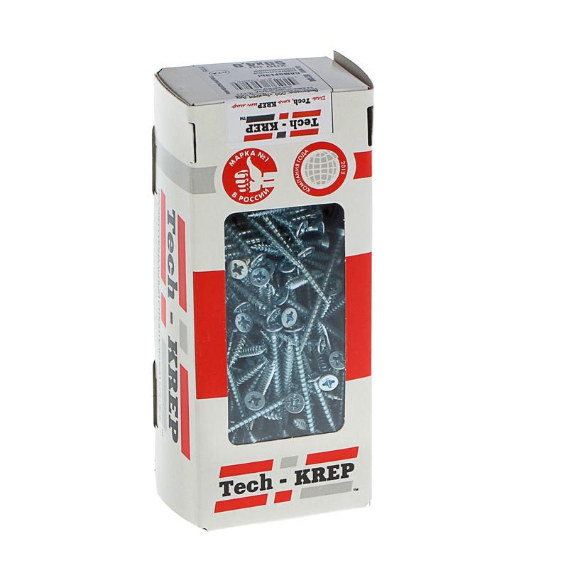 Фото товара Саморез универсальный 50х4.0мм оцинк. (уп.200шт) Tech-Krep/Zitar 102184