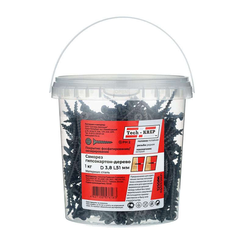 Фото товара Саморез ШСГД 3.8х51 (уп.1кг) Tech-Krep/Zitar 125586