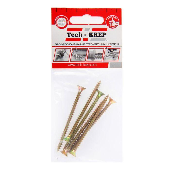 Фото товара Саморез ШУж 5.0х70 потайной головкой (уп.6шт) Tech-Krep/Zitar 102513