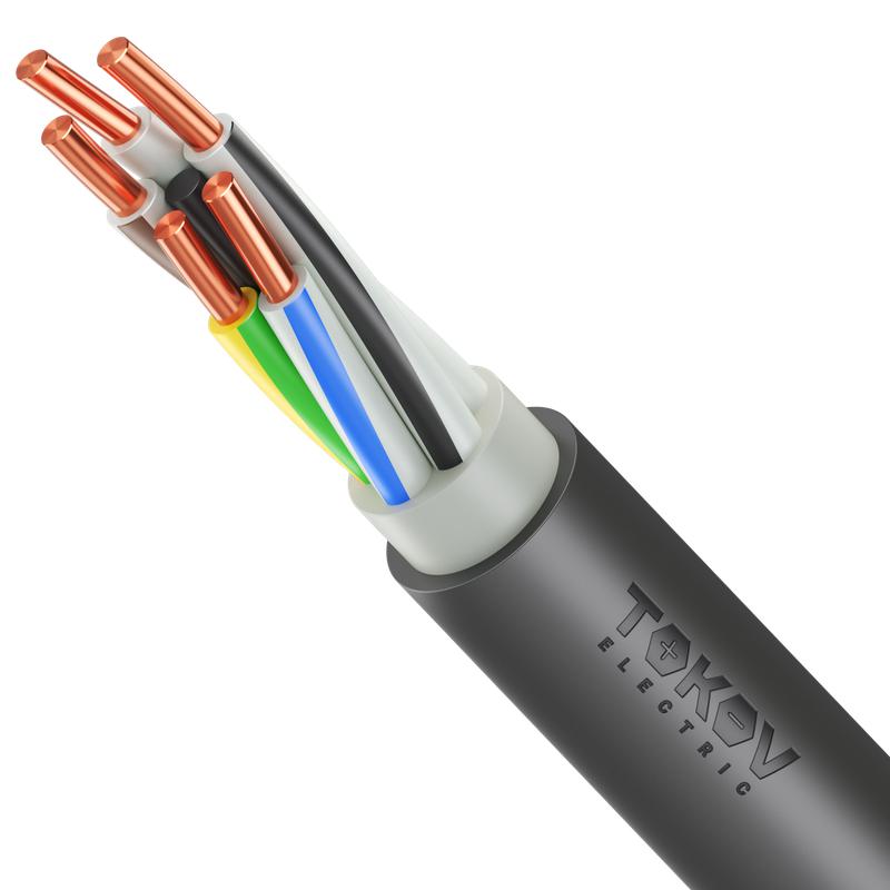 Фото товара Кабель TOKOV ELECTRIC ВВГнг(А)-LSLTx 5х16 ОК (N PE) 1кВ (м) УТ000030608