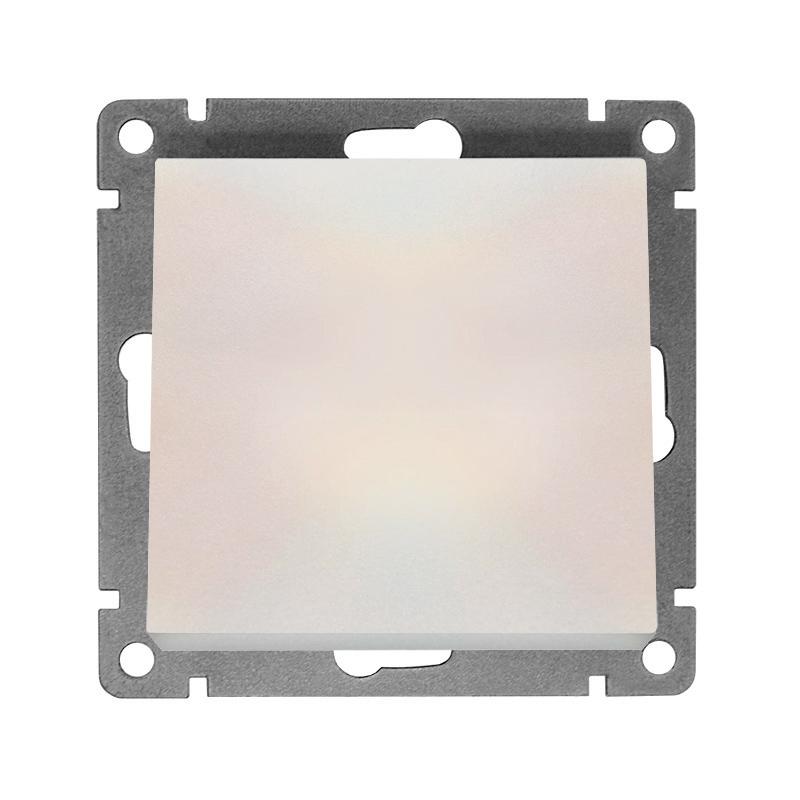 Выключатель 1-кл. СП Афина 10А IP20 механизм жемчуг A0021-OBr