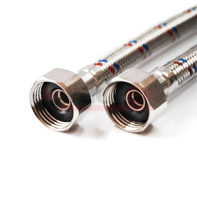 Фото товара Подводка гибкая для воды 1/2дюйм В-В 100см (100) VALFEX S/S 100сm В-В