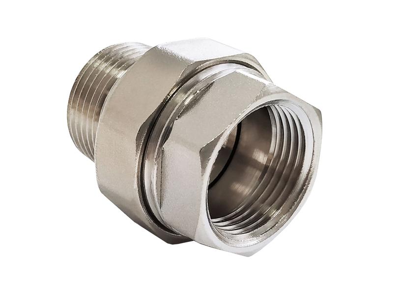 Фото товара Сгон разъемный никелированный ВР-НР 1/2дюйм (140/10) VALFEX VF.340.N.012