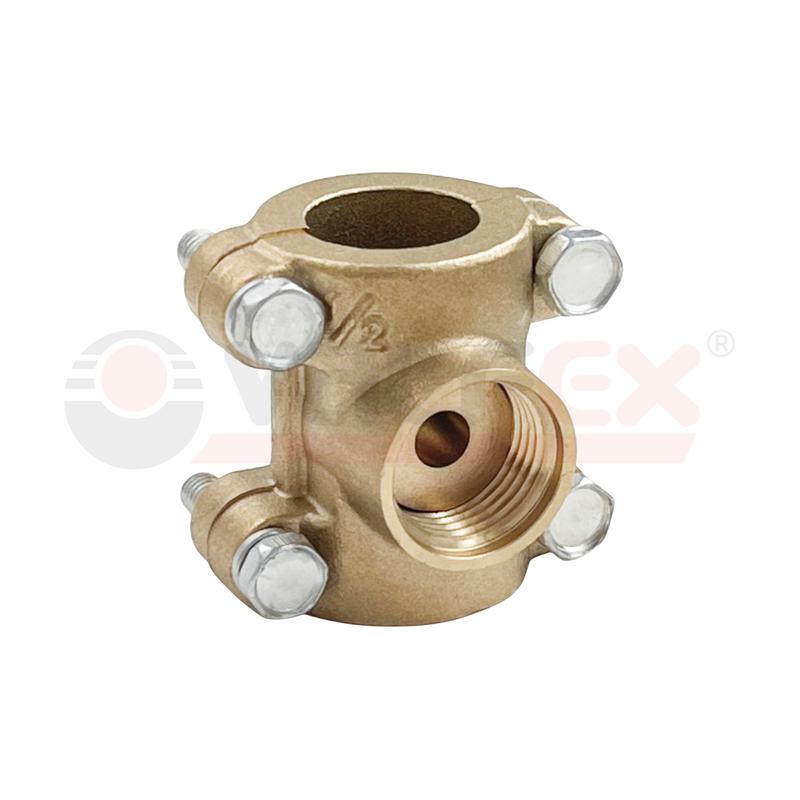 Фото товара Обойма-тройник ремонтная ВР 1/2дюймх1/2дюймх1/2дюйм (50/10) К VALFEX VF.755.L.012.012.012