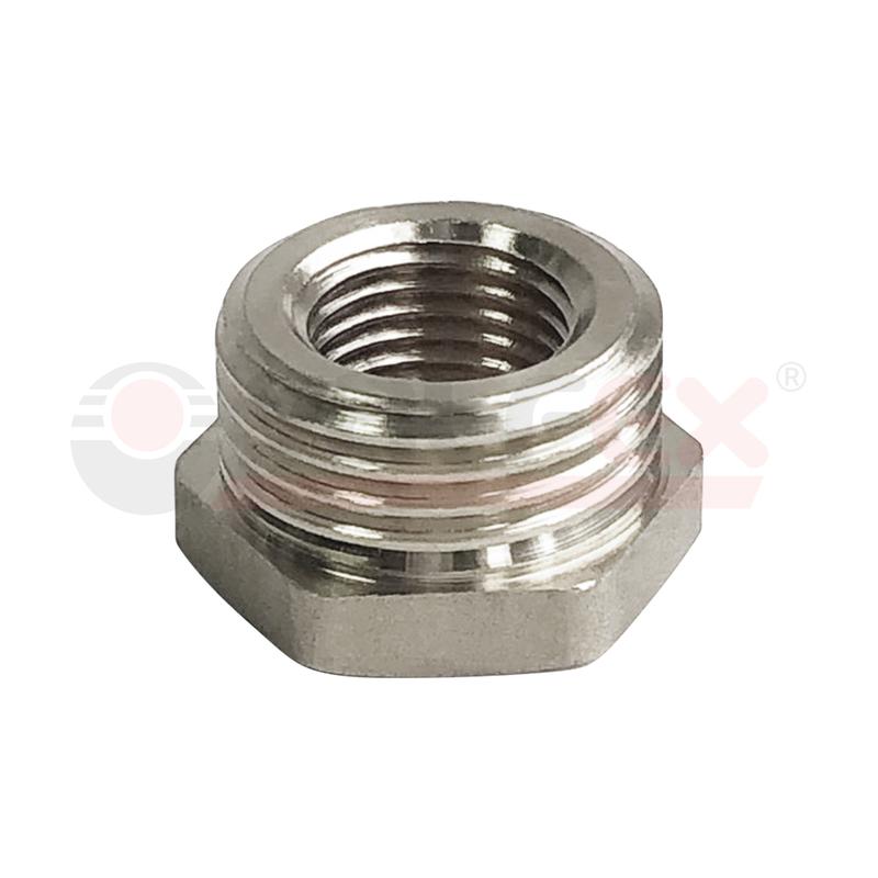 Фото товара Футорка никелированная НР 1 1/4дюйм- ВР1/2дюйм (90/5) VALFEX VF.581.N.114.012