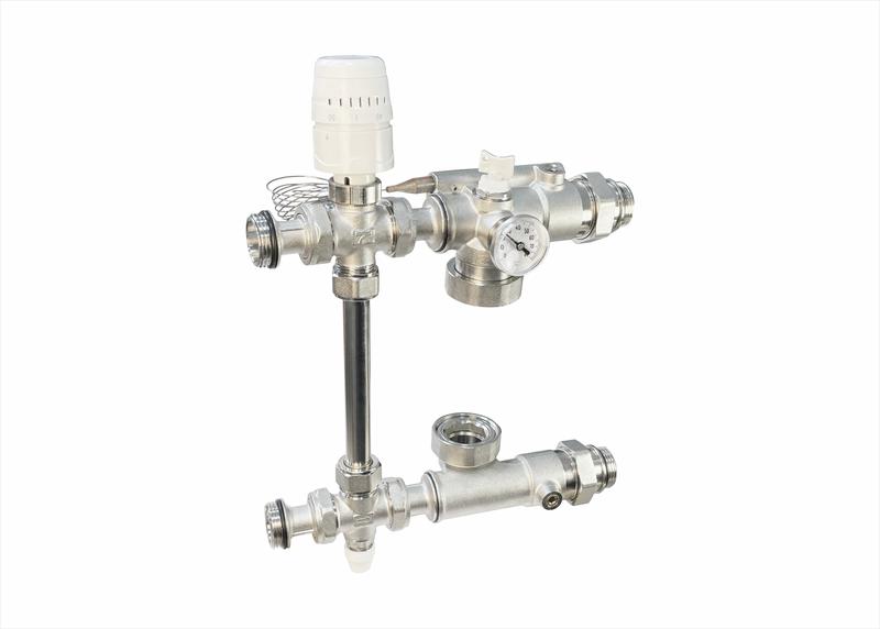 Фото товара Насос-смесительный узел с термоголовкой. без насоса. монтажная длина насоса 130мм (1) К VALFEX VF.152.0.130