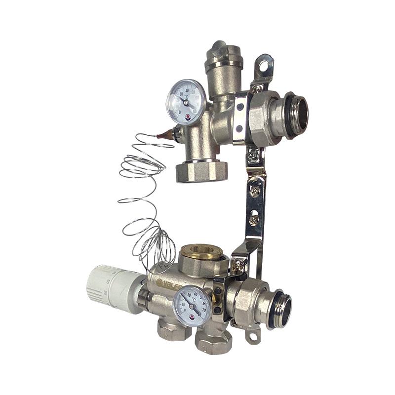 Фото товара Насос-смесительный узел с ниж. подкл. с терм-кой. без насоса монтажная длина насоса 130-180мм (2) VALFEX VF.153.0.130.180