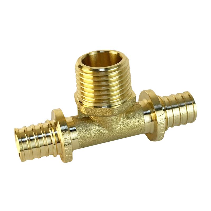 Фото товара Тройник надвижной с переходом на нар. р. 16(2.2)х1/2дюймх16(2.2)(120/5) К VALFEX VF.433.AF.161216