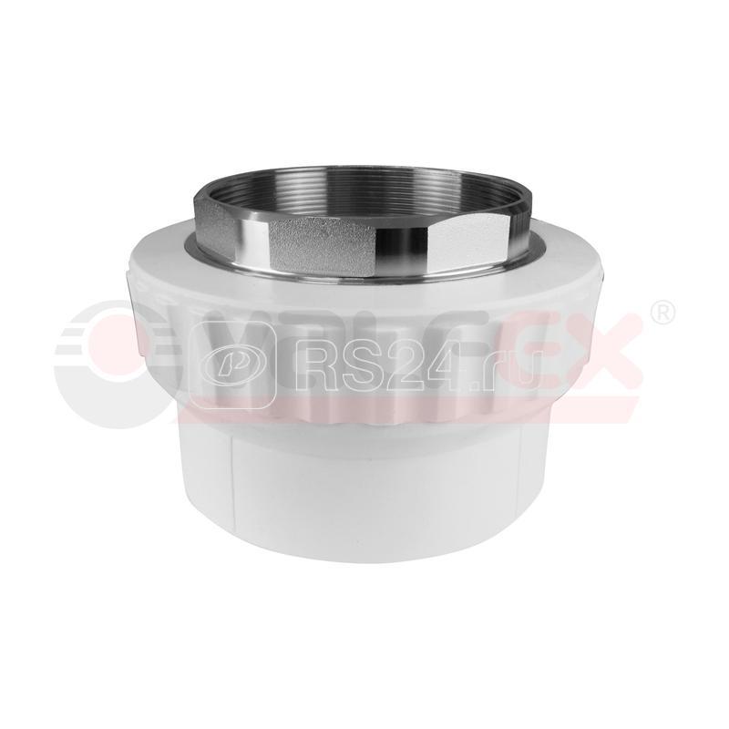 Фото товара Муфта переходная с наружной резьбой 32х1 1/4дюйм под ключ (25/5) бел. VALFEX 10135132