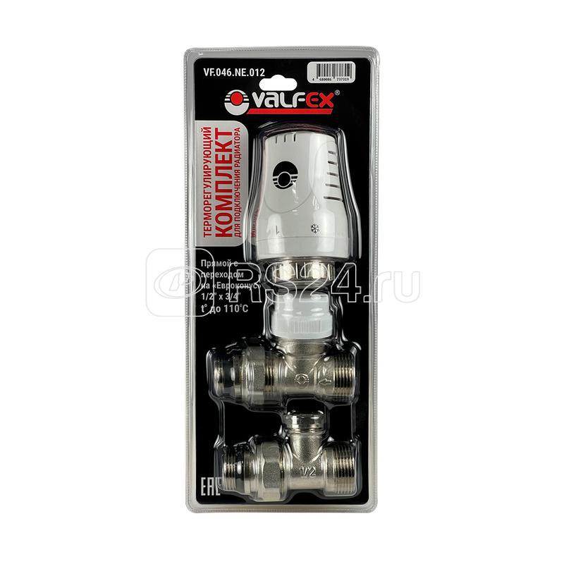 Фото товара Комплект терморегулирующего оборудования для радиатора прямой 1/2дюйм (40) К VALFEX VF.046.N.012