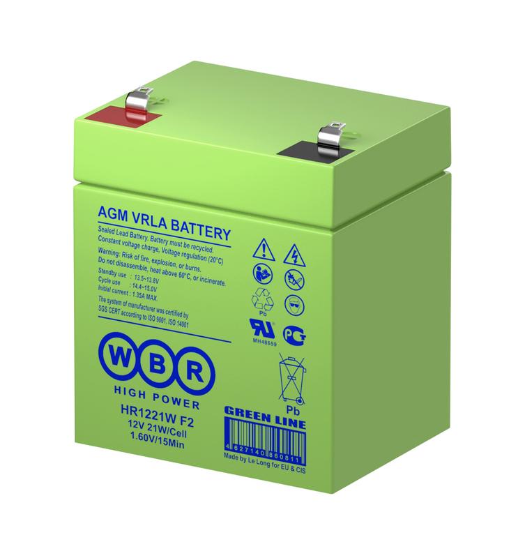 Аккумулятор 12В 5.6А.ч HR1221W F2