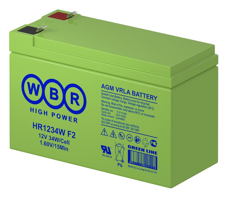 Аккумулятор 12В 9А.ч HR1234W F2