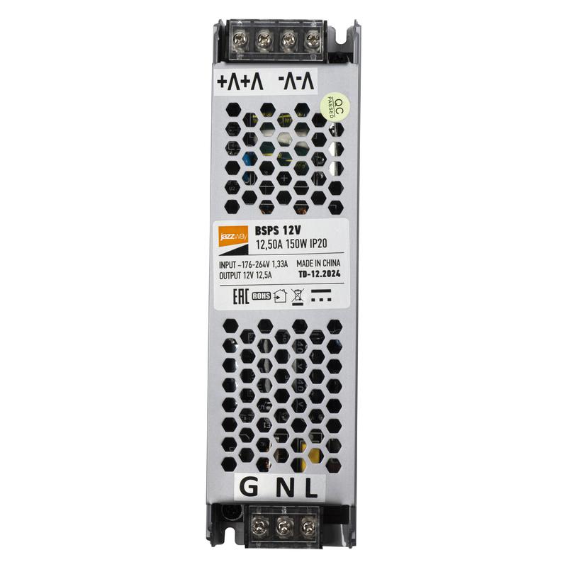 Блок питания для светодиодной ленты 150Вт 12.5А 12В IP20 BSPS метал. 5024397