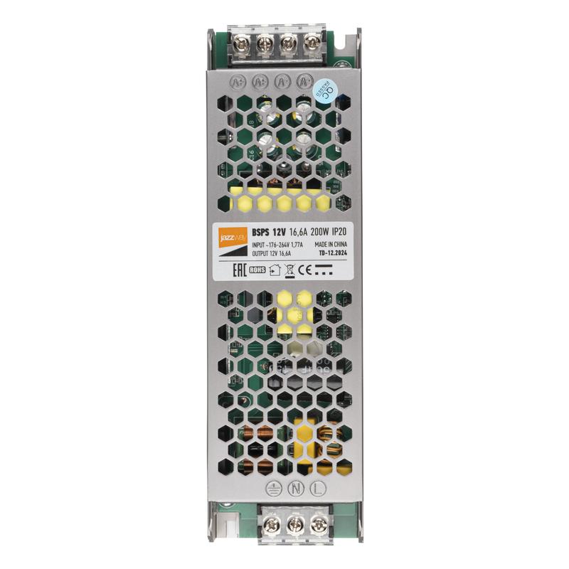 Блок питания для светодиодной ленты 200Вт 16.5А 12В IP20 BSPS метал. 2859433A