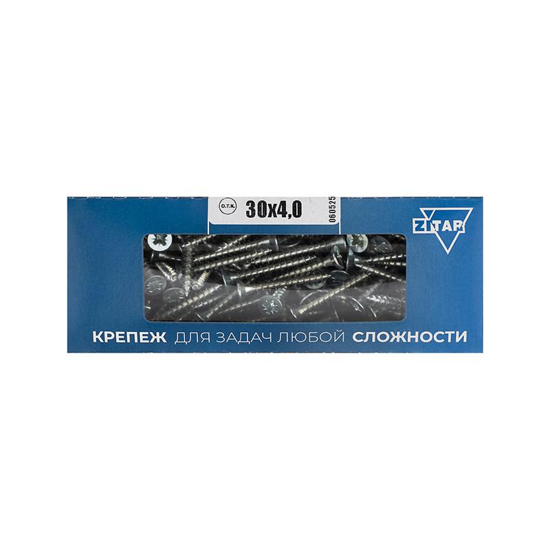 Фото товара Саморез универсальный 30х4.0 оцинк. (уп.200шт) Zitar 102180