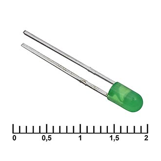 3 MM GREEN 30 MCD   20