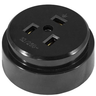 РШ 2P+PE 250В ЧЕРНАЯ