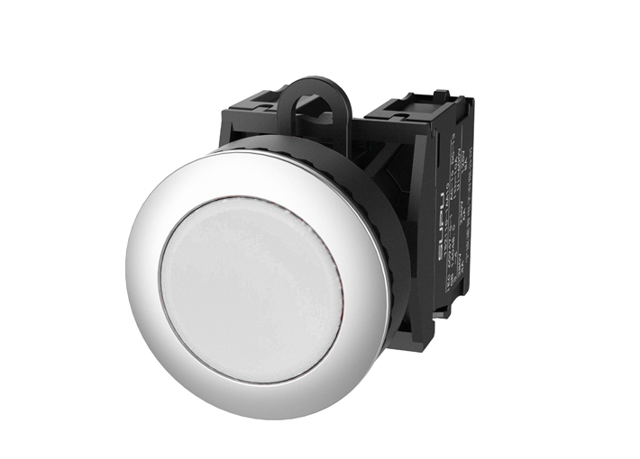 Кнопка плоская (белая) TS2020-0CL50