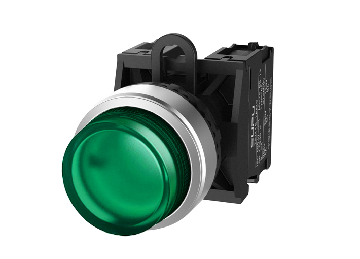 Кнопка выпуклая (зеленая) TS2523-0BL20-S20