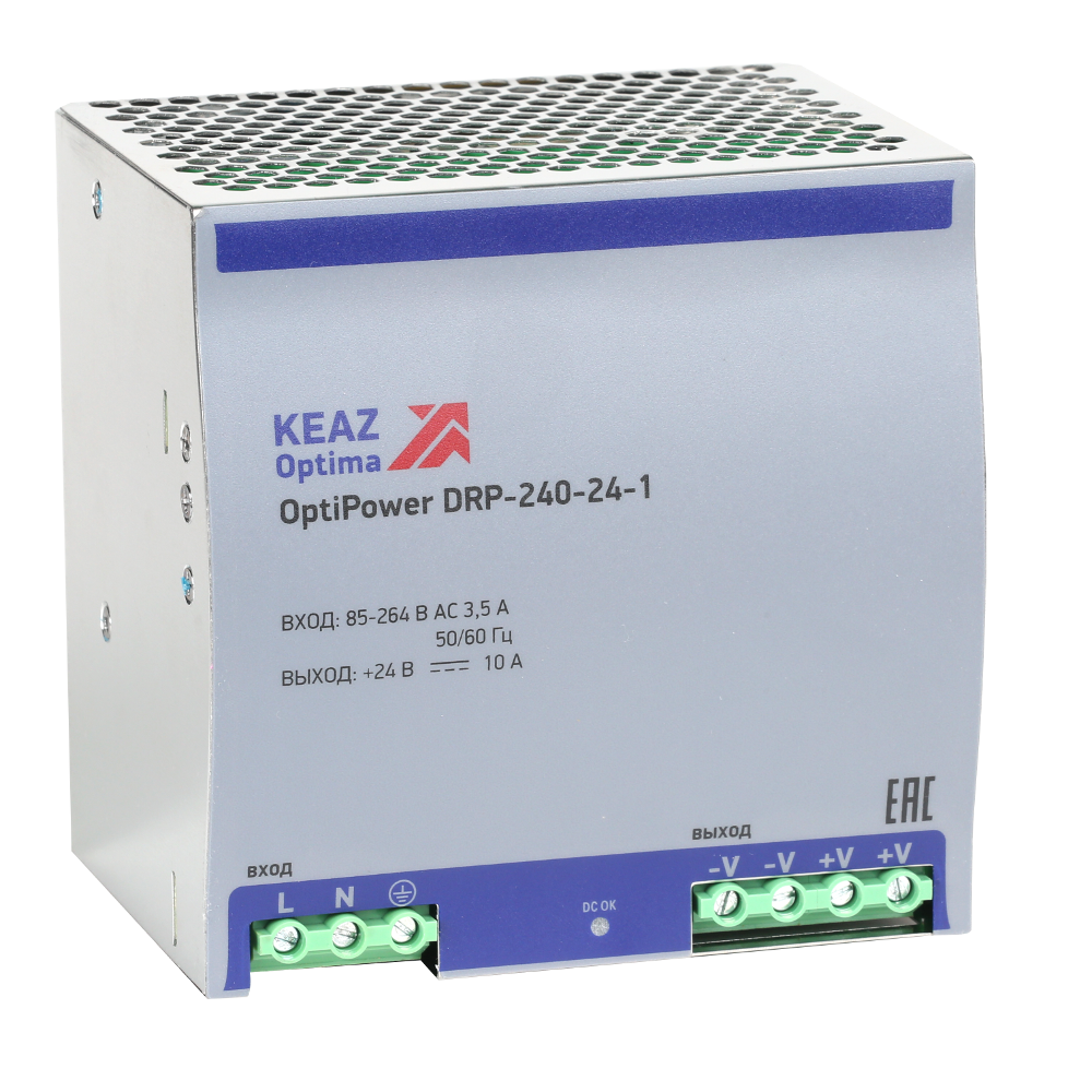 Фото товара Блок питания OptiPower DRP-240-24-1 284549