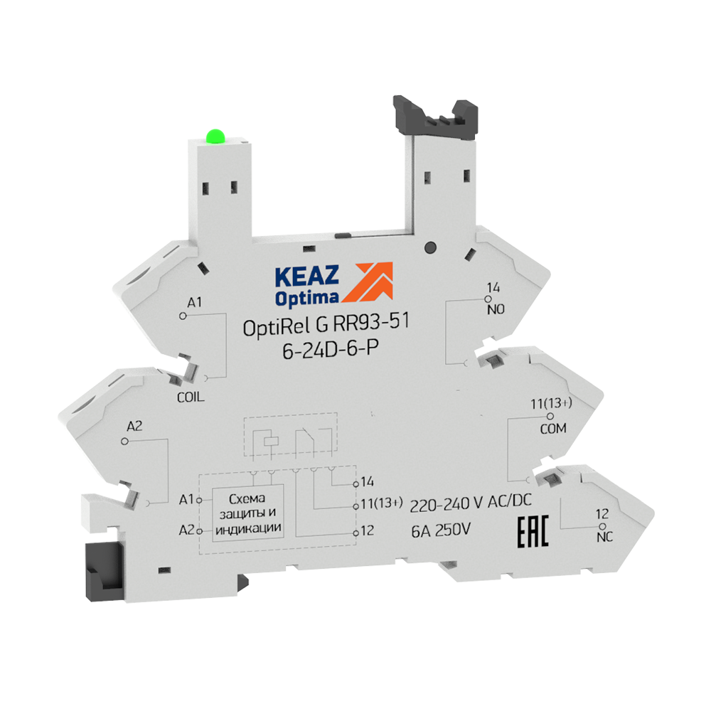 Фото товара Розетка для реле OptiRel G RR93-51-12-24U-6-P 281158