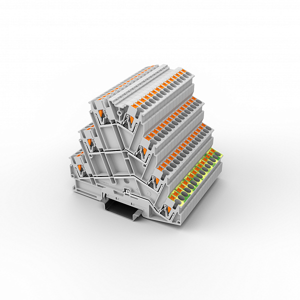 Фото товара Этажная клемма UPT-2.5-PE/3L-GY