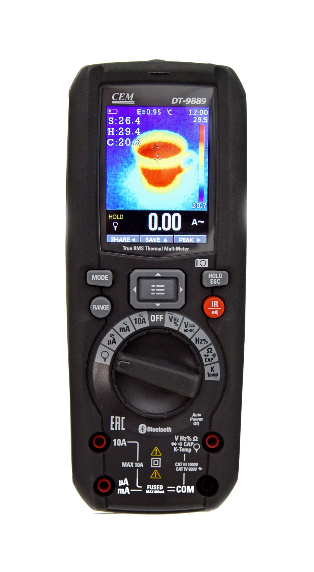 DT-9889 Мультиметр TRMS со встроенным тепловизором