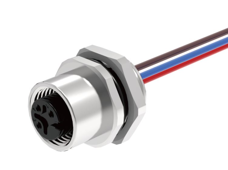 Розеточный разъем в панель M12A04C-FFHR-UC0.5