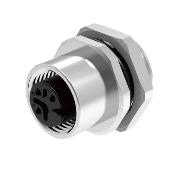 Розеточный разъем в панель M12D04C-FPBFHUS